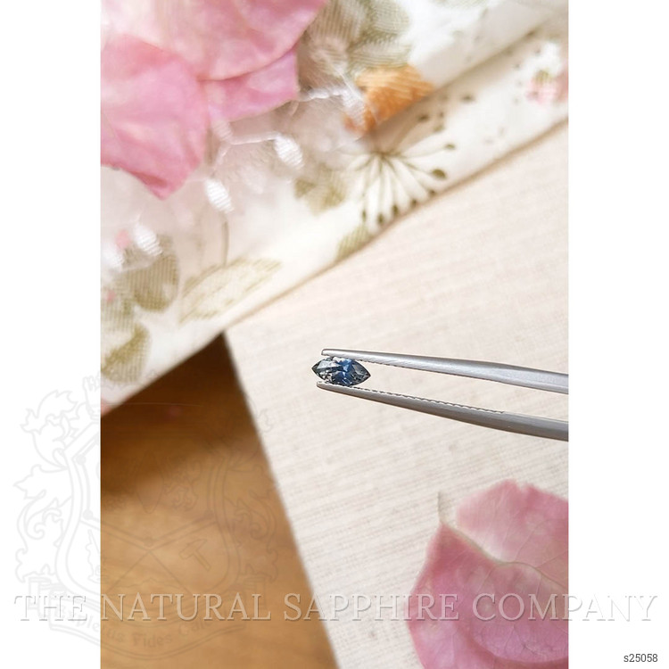 0.37 Ct. Greenish Blue Sapphire from Montana