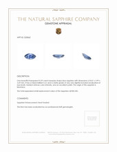 0.59 Ct. Sapphire from Montana Appraisal