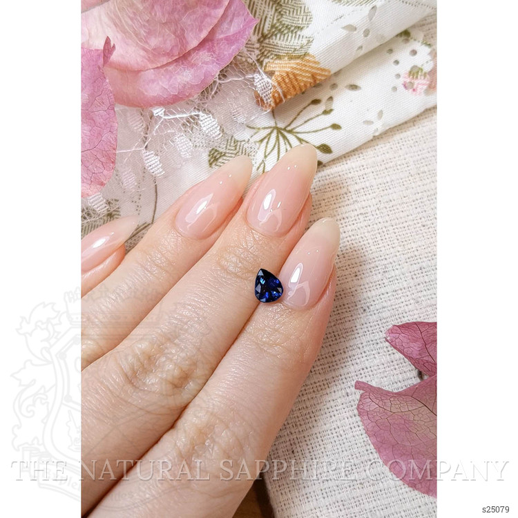 0.99 Ct. Blue Sapphire from Ceylon (Sri Lanka)