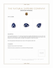 1.77 Ct. Blue Cabochon Sapphire from Ceylon (Sri Lanka) Appraisal