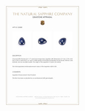 1.77 Ct. Blue Cabochon Sapphire from Ceylon (Sri Lanka) Appraisal