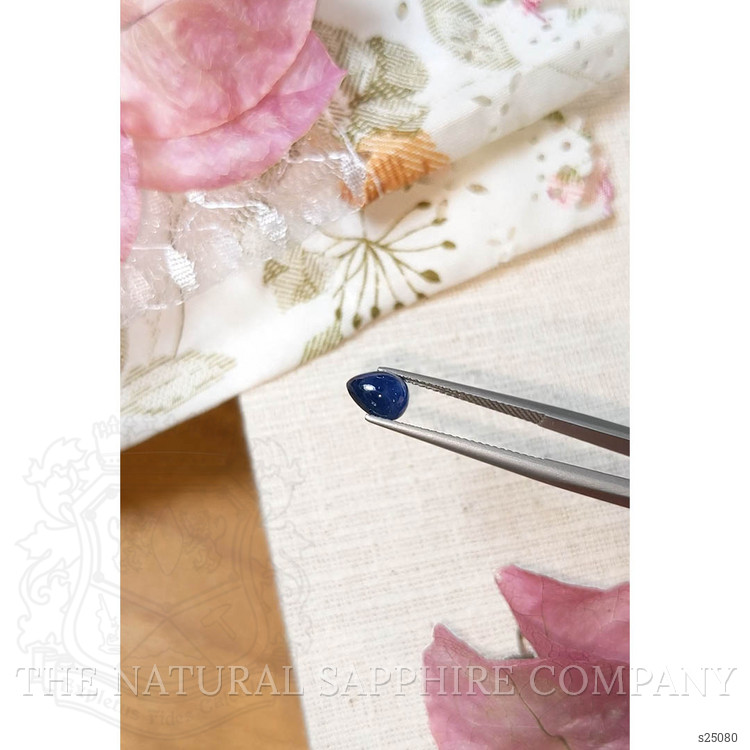 1.77 Ct. Blue Cabochon Sapphire from Ceylon (Sri Lanka)