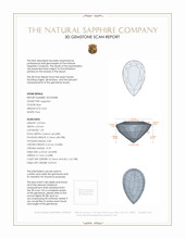 0.63 Ct. Sapphire from Ceylon (Sri Lanka) 3 D Scan Report