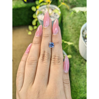 1.47 Ct. Bi Color / Parti Sapphire from Ceylon (Sri Lanka) Life Style