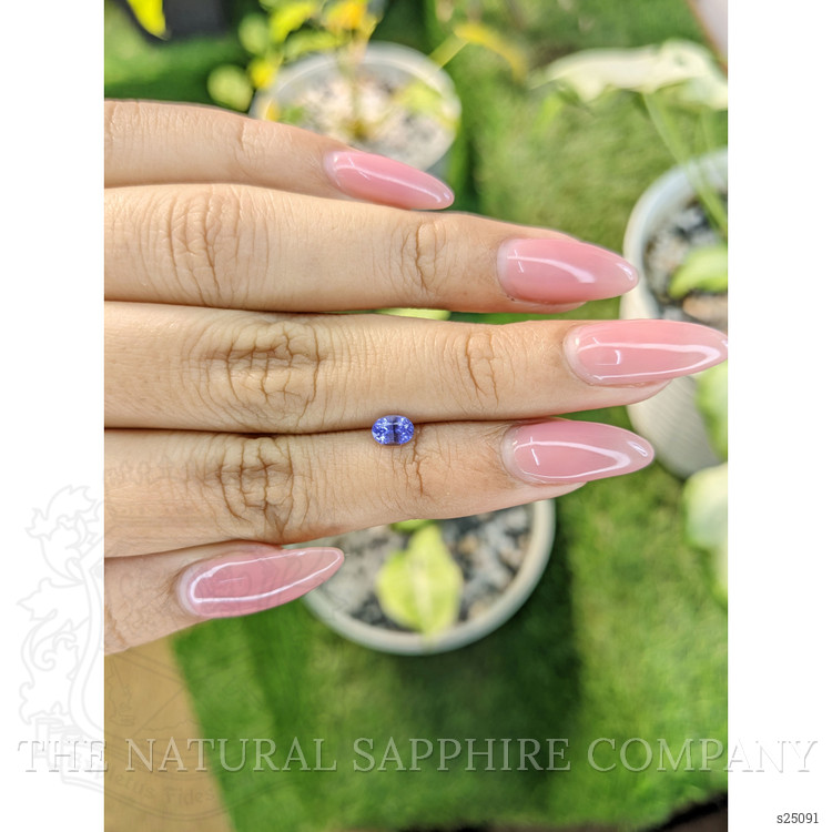 0.48 Ct. Violet Sapphire from Ceylon (Sri Lanka)