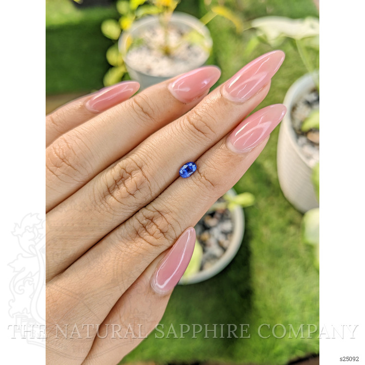 0.55 Ct. Blue Sapphire from Ceylon (Sri Lanka)