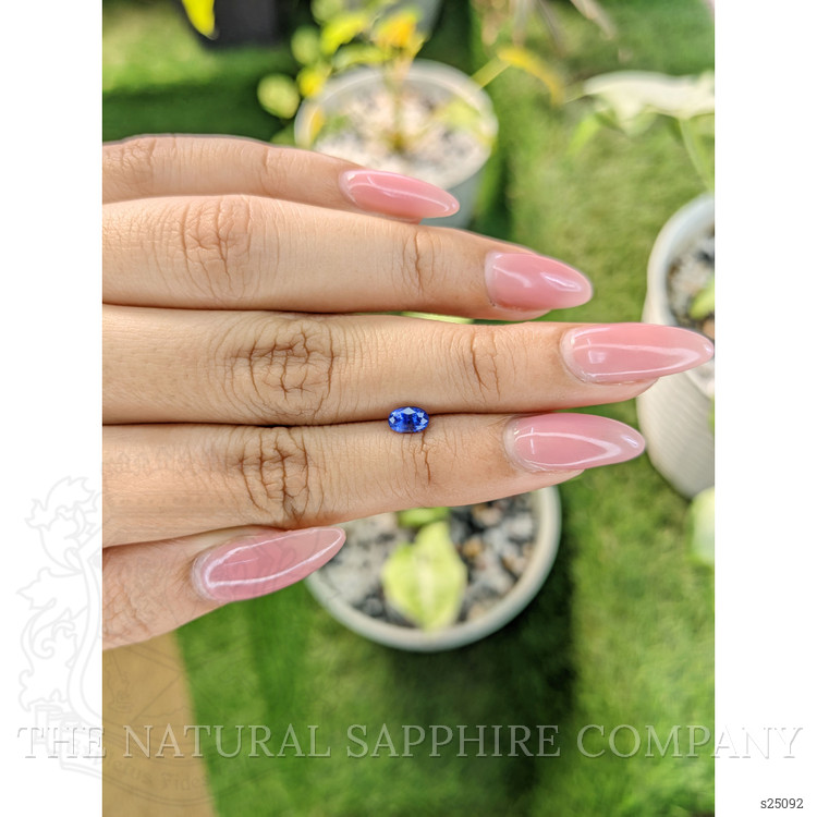 0.55 Ct. Blue Sapphire from Ceylon (Sri Lanka)