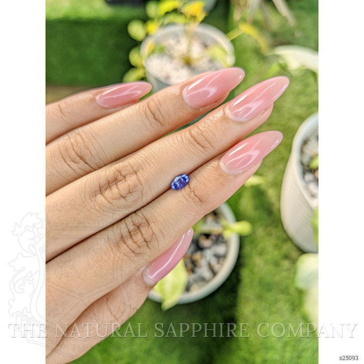 0.55 Ct. Bluish Purple Sapphire from Ceylon (Sri Lanka)