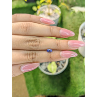 0.55 Ct. Bluish Purple Sapphire from Ceylon (Sri Lanka) Life Style