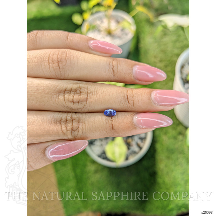 0.55 Ct. Bluish Purple Sapphire from Ceylon (Sri Lanka)