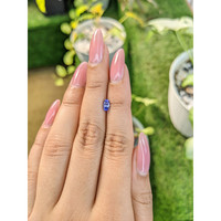 0.55 Ct. Bluish Purple Sapphire from Ceylon (Sri Lanka) Life Style