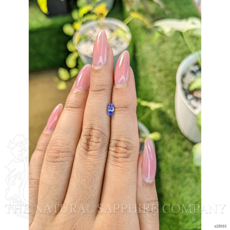 0.55 Ct. Bluish Purple Sapphire from Ceylon (Sri Lanka)