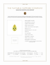 0.46 Ct. Greenish Yellow Sapphire from Ceylon (Sri Lanka) Scan Report