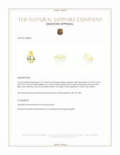 1.62 Ct. Yellow Sapphire from Ceylon (Sri Lanka) Appraisal