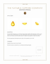 1.76 Ct. Yellow Sapphire from Ceylon (Sri Lanka) Appraisal