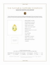 2.09 Ct. Yellow Sapphire from Ceylon (Sri Lanka) Scan Report