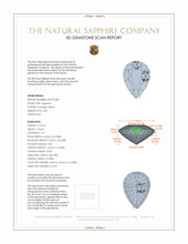 2.00 Ct. Orangish Yellow Sapphire from Ceylon (Sri Lanka) 3 D Scan Report
