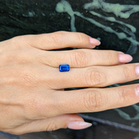 1.65 Ct. Blue Sapphire from Ceylon (Sri Lanka) Life Style