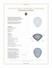 2.55 Ct. Sapphire from Ceylon (Sri Lanka) 3 D Scan Report