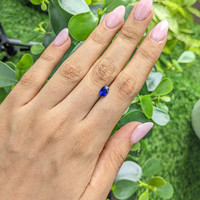 1.10 Ct. Blue Sapphire from Madagascar Life Style
