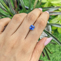 1.66 Ct. Blue Sapphire from Madagascar Life Style