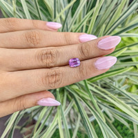 3.15 Ct. Pinkish Purple Sapphire from Ceylon (Sri Lanka) Life Style