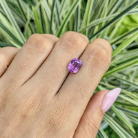 3.15 Ct. Pinkish Purple Sapphire from Ceylon (Sri Lanka) Life Style