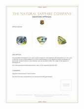 2.55 Ct. Sapphire from Madagascar Appraisal