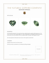 2.45 Ct. Yellowish Green Sapphire from Africa Appraisal