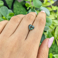 2.45 Ct. Yellowish Green Sapphire from Africa Life Style