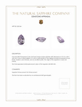 2.68 Ct. Sapphire from Ceylon (Sri Lanka) Appraisal