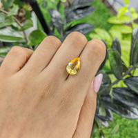 6.77 Ct. Yellow Sapphire from Ceylon (Sri Lanka) Life Style