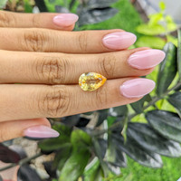 6.77 Ct. Yellow Sapphire from Ceylon (Sri Lanka) Life Style