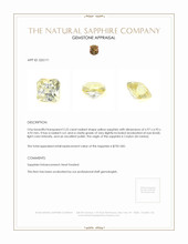 2.23 Ct. Yellow Sapphire from Ceylon (Sri Lanka) Appraisal