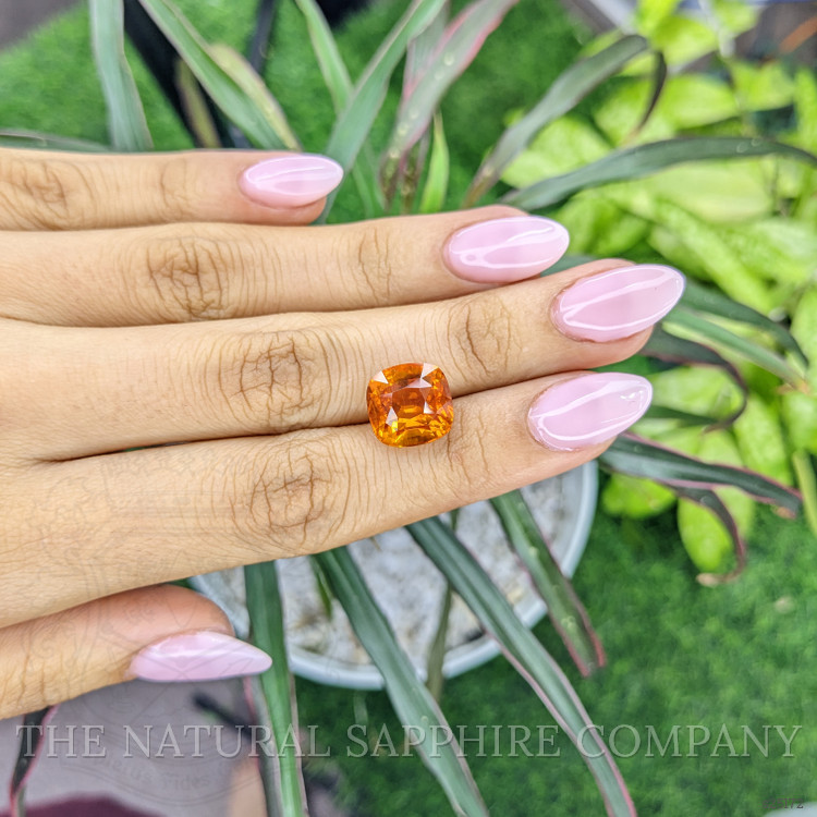 11.53 Ct. Orange Sapphire from Madagascar