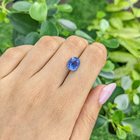 4.07 Ct. Blue Sapphire from Ceylon (Sri Lanka) Life Style