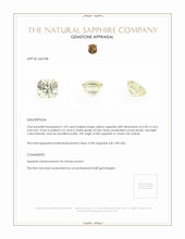 1.39 Ct. Yellow Sapphire from Ceylon (Sri Lanka) Appraisal