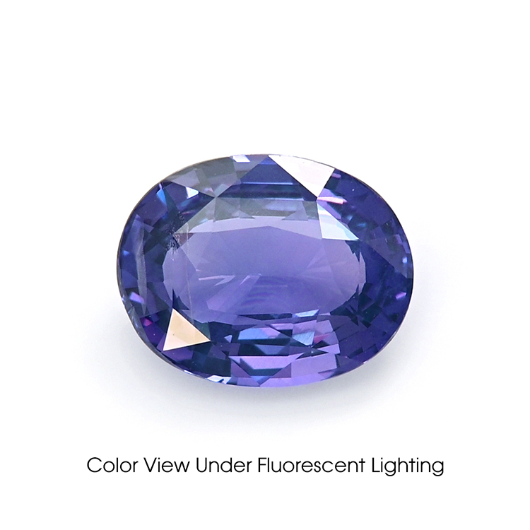 画材 Sapphire Genuine Fine Loose Color Change Sapphire - Oval 2.65 Ct. - #S25207 | The