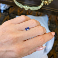 0.86 Ct. Blue Sapphire from Ceylon (Sri Lanka) Life Style