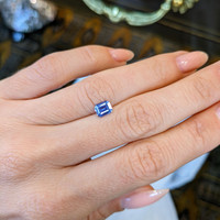 0.88 Ct. Blue Sapphire from Ceylon (Sri Lanka) Life Style