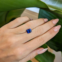 2.30 Ct. Blue Sapphire from Ceylon (Sri Lanka) Life Style