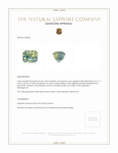 0.45 Ct. Bi Color Sapphire from Madagascar Appraisal
