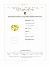 0.32 Ct. Yellow Sapphire from Ceylon (Sri Lanka) Scan Report