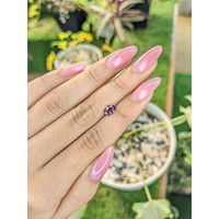 0.82 Ct. Purplish Pink Sapphire from Ceylon (Sri Lanka) Life Style