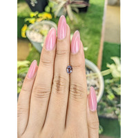 0.82 Ct. Purplish Pink Sapphire from Ceylon (Sri Lanka) Life Style