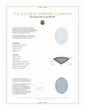 0.75 Ct. Bi Color Sapphire from Ceylon (Sri Lanka) 3 D Scan Report
