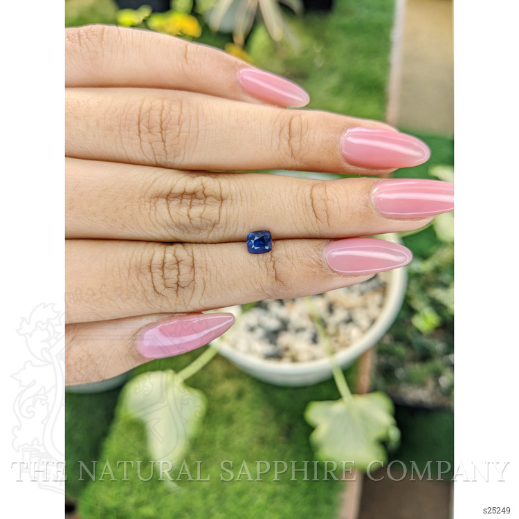 0.87 Ct. Blue Sapphire from Ceylon (Sri Lanka)