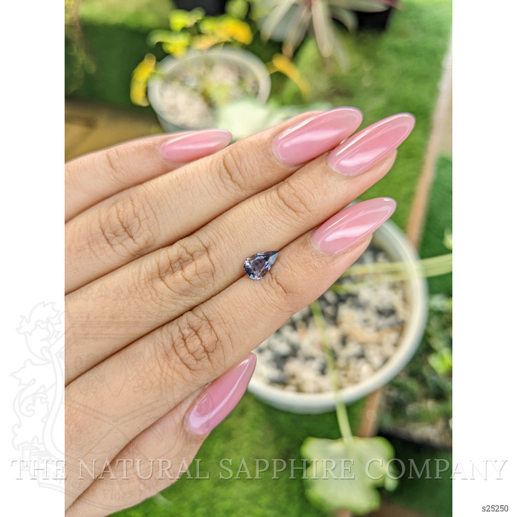 0.88 Ct. Bluish Purple Sapphire from Ceylon (Sri Lanka)