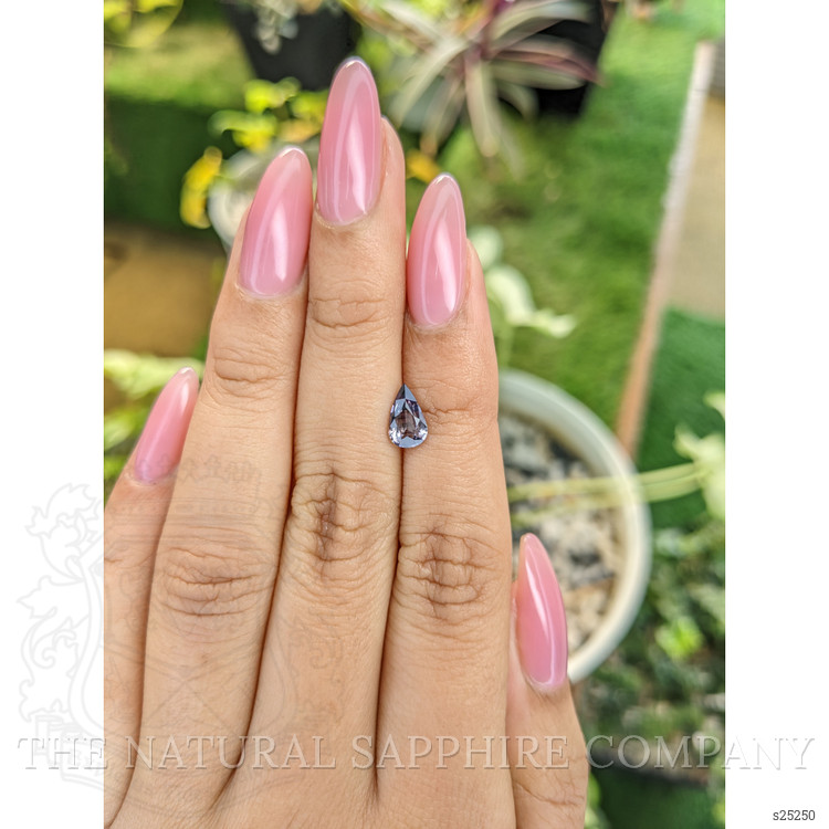 0.88 Ct. Bluish Purple Sapphire from Ceylon (Sri Lanka)