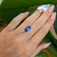 2.43 Ct. Blue Sapphire from Ceylon (Sri Lanka) Life Style